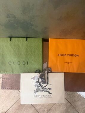 Gucci green shopping bag